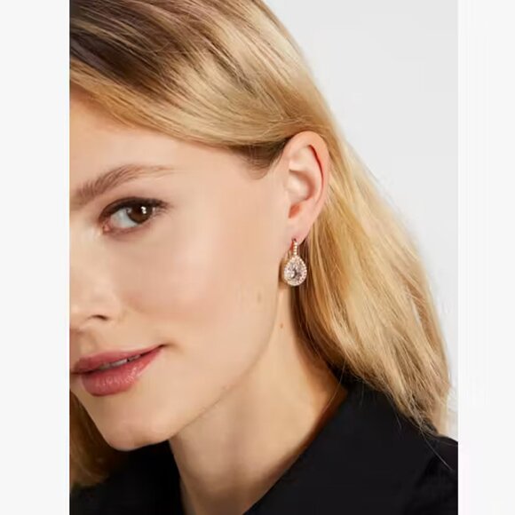Kate Spade New York Cubic Zirconia Pavé Halo Drop Earrings - Picture 4 of 8
